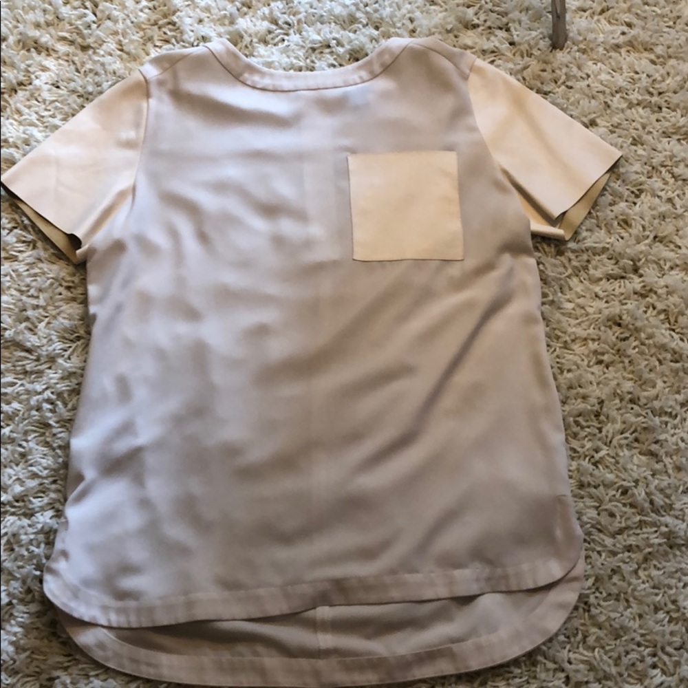 Leather Like Sleeves & Breast Pocket